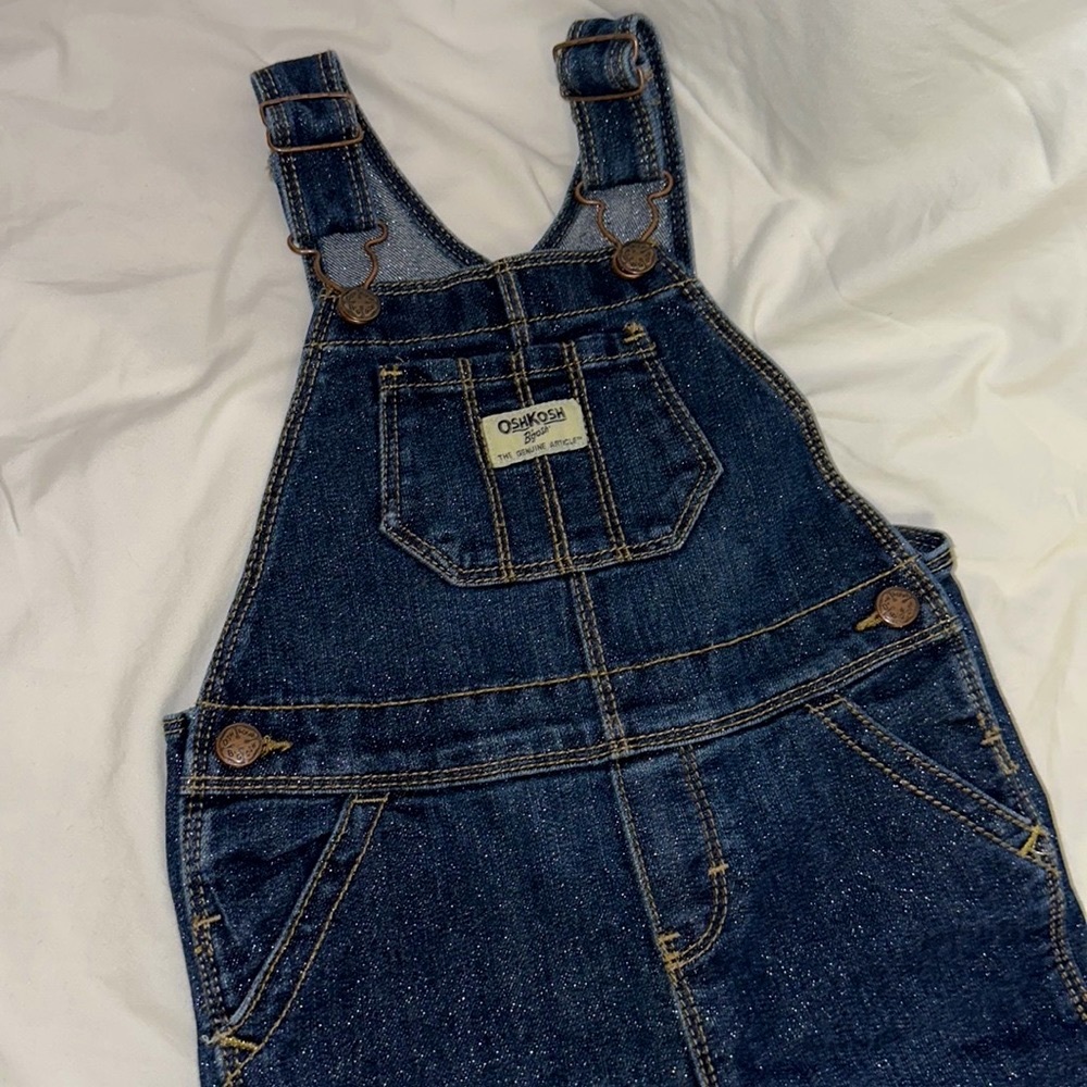 OshKosh B’gosh glitter overalls